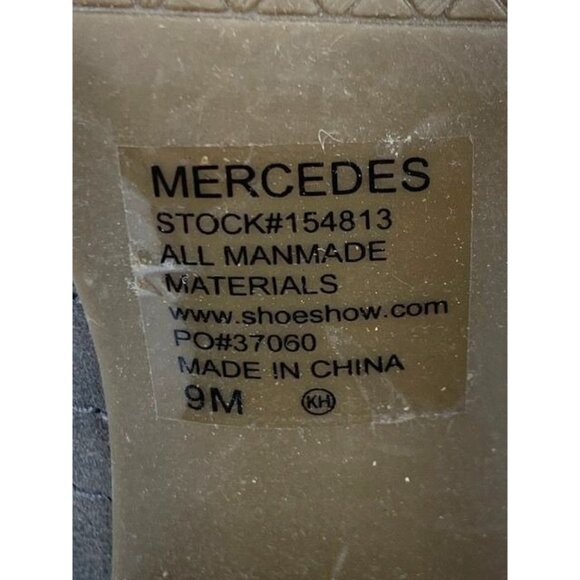 Women's Shimmer by EDL Mercedes Taupe Open-Toe Block Heel Size 9m - Picture 7 of 9